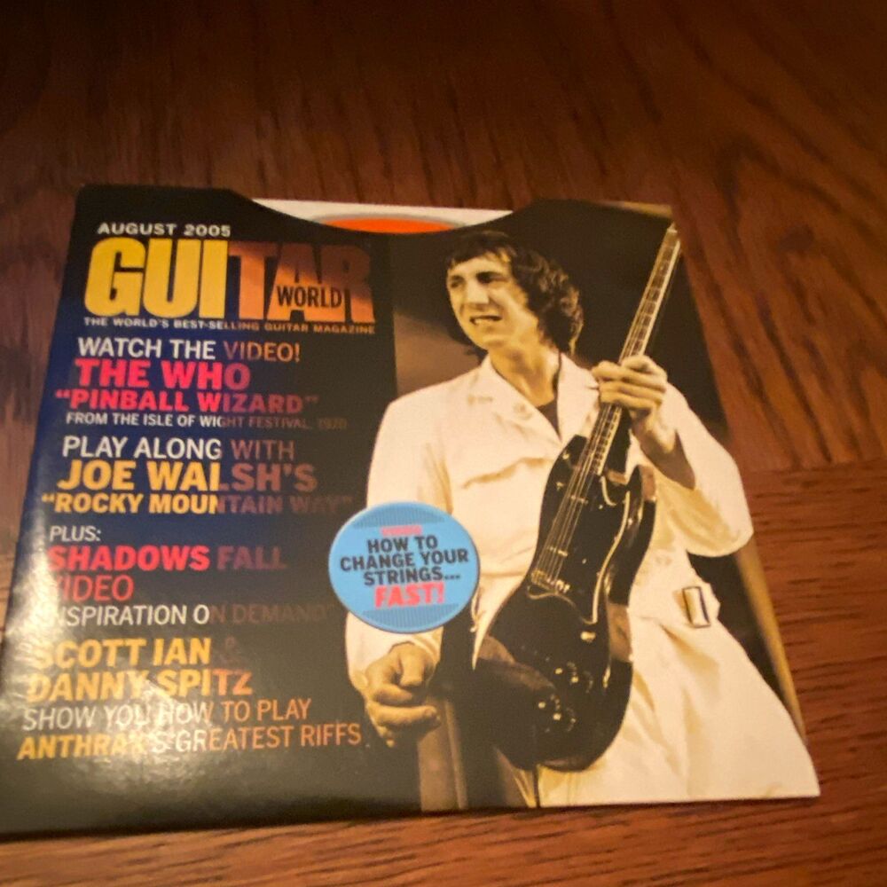 Guitar World August 2005 CD ROM Joe Walsh The Who Shadows Fall Anthrax